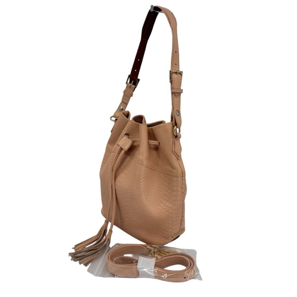 Gigi New York Jenn Tassel Bucket Bag Shoulder Crossbody - Picture 3 of 9